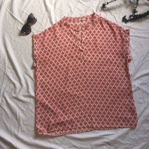 Pleione Pink and Peach Top Diamond Pattern